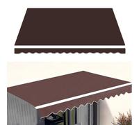 11x8 Ft Manual Retractable ning - Waterproof Polyester Sun Canopy for Patio Door - Outdoor e Replacement Canvas (Size: 8x6.5ft, Color: Coffee)