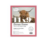 11x9 Inch Pink Photo Frame Wall Mountable and Freestanding Picture Frame Standard Photograph Size, 11" X 9" (28 X 23cm)