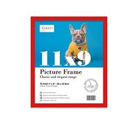 11x9 Inch Red Photo Frame Wall Mountable and Freestanding Picture Frame Standard Photograph Size, 11" X 9" (28 X 23cm)