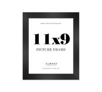 11x9 Photo Frame, Display 11x9 Pictures (27.9 x 22.9cm) Picture Frame for wall Display - Black - 1 Pack