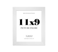 11x9 Picture Frame, Display 11x9 Pictures (27.9 x 22.9cm) Picture Frame for wall Display - White - 1 Pack
