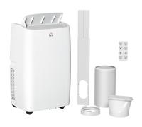 12,000 btu Portable Air Conditioner Unit with Remote, 24H Timer, 25m² - White - Homcom