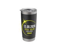 12.08.2026 Total Solar Eclipse Burgos Stainless Steel Insulated Tumbler