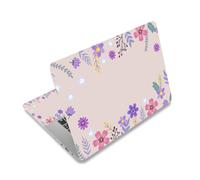12.1 13 13.3 14 15.4 15.6 Inches Laptop Skin Sticker Decal Universal Vinyl Netbook Sticker Reusable Notebook PC Art Decal Protector Cover, Waterproof & Scratch-Resistant (Flowers, Leaves)