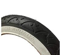 12 1/2 x 2 1/4 (62-203) Pram/Buggy Tyre - BLACK with WHITE SIDEWALL