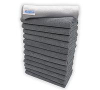 12 +1 free glass cloth, 40x40cm IGADCloth, Gray Microfibre Cleaning Cloths, Durable Cleaning Cloths for a Pristine Clean, Ideal Microfiber Cloth for all Surfaces