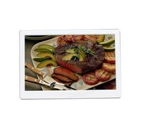 12.1-inch high-definition digital photo frame thin narrow-edge design electronic photo album advertising machine (Color : White)