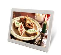 12.1-inch high-definition large-screen electronic photo album digital player portable video photo album supports multiple formats (Color : White)