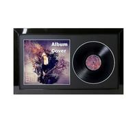 12" / 10" / 7" Double Vinyl LP Record and Album Cover Frame BLACK Mount Memorabilia Wall Display (Black Gloss, 72L x 40Wcm 12" Vinyl)