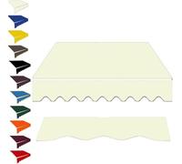 12×10/8×7/11.5×10ft Retractable Awning Replacement Fabric Sun Shade Cover Waterproof Canvas Outdoor Shelter For Window Door Beige 6.5x5ft/200x150cm