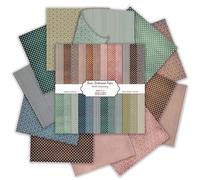 12×12 Scrapbook Paper, 24 Sheets Double-Sided Boho Patterned Paper, Colorful Dot Decorative Craft CardStock Papers for Scrapbooking Card Making DIY Album Junk Journal Decor (Basic Distressed)