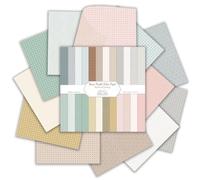 12×12 Scrapbook Paper, 24 Sheets Double-Sided Boho Patterned Paper, Colorful Dot Decorative Craft CardStock Papers for Scrapbooking Card Making DIY Album Junk Journal Decor (Basic Pastel Color)