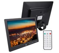 12/13/15.4 Inch Digital Photo Frame HD LED Electronic Picture with Auto On Off Remote Control Built-in Speaker(Black,13In)