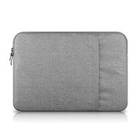 12"-13.3" Laptop Sleeve, SATURCASE Nylon Cotton Liner Sleeve Bag Case Cover Skin with Extra Pocket for 13.3" MacBook Air/Pro/Retina and Other 12"-13.3" Laptops/Portable Computers (Light Gray)