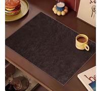 12 13 In Wide Leather Dresser Table Runner, Textured Anti-Slip Tablecloth/ Tea Mat, Modern Heat-Resistant Kitchen Dining Mat for Home Decor/ Dressing Table(13x86in)