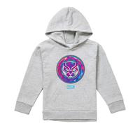 (12-13 Years, Athletic Heather) Black Panther Childrens/Kids Heather Pull Over Hoodie