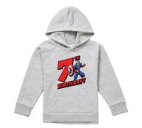 (12-13 Years, Athletic Heather) Captain America Childrens/Kids 7th Birthday Heather Pull Over Hoodie