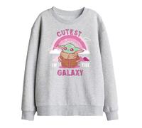 (12-13 Years, Athletic Heather) Star Wars Childrens/Kids Cutest In The Galaxy Grogu Sweatshirt