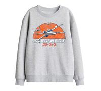 (12-13 Years, Athletic Heather) Star Wars Childrens/Kids X-Wing Fighter Tie Fighter Sweatshirt