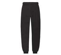 (12-13 Years, Black) Fruit of the Loom Childrens/Kids Premium Plain Jogging Bottoms
