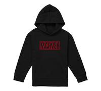 (12-13 Years, Black) Marvel Childrens/Kids Doodle Brick Pull Over Hoodie