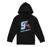 (12-13 Years, Black) Marvel Childrens/Kids Thor 9th Birthday Hoodie