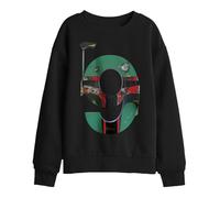 (12-13 Years, Black) Star Wars Childrens/Kids Boba Fett 9 Sweatshirt