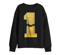 (12-13 Years, Black) Star Wars Childrens/Kids C3PO 1st Birthday Sweatshirt