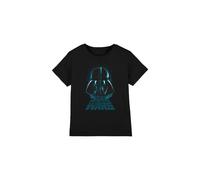 (12-13 Years, Black) Star Wars Childrens/Kids Darth Vader Distressed T-Shirt
