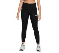 (12-13 Years, Black/White) Nike Girls Sportswear Essential Fitted Leggings
