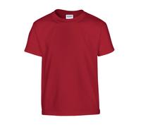 (12-13 Years, Cardinal Red) Gildan Childrens/Kids Plain Cotton Heavy T-Shirt