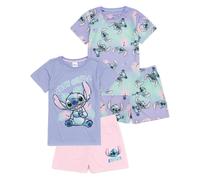 (12-13 Years) Disney Short Sleeve Short Leg Pyjama Set (Girls Multicoloured)