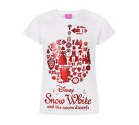 (12-13 Years) Disney Short Sleeved T-Shirt (Girls White)