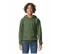 (12-13 Years, Military Green) Gildan Childrens/Kids Softstyle Plain Midweight Hoodie