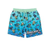 (12-13 Years) Minecraft Swim Shorts (Boys Blue)