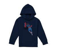 (12-13 Years, Navy) Captain America Childrens/Kids Sam Wilson Doodle Pull Over Hoodie