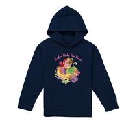 (12-13 Years, Navy) Disney Princess Childrens/Kids Besties Shine Ariel Rapunzel Tiana Heather Hoodie