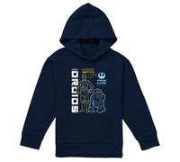 (12-13 Years, Navy) Star Wars Childrens/Kids Rebel Droids Hoodie