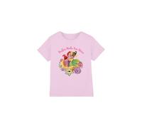(12-13 Years, Pink) Disney Princess Childrens/Kids Besties Shine Ariel Rapunzel Tiana T-Shirt