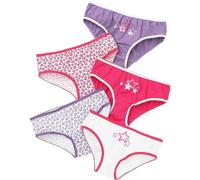 (12-13 Years, Pink) Just Essentials Girls Back To School 5 Pack Star Print Briefs