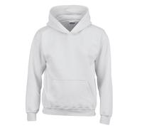 (12-13 Years, White) Gildan Childrens/Kids Heavy Blend Hooded Sweatshirt