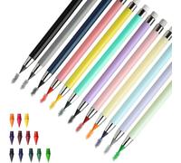 12/13Pcs Colored Inkless Pencil Erasable Everlasting Pen with Replaceable Tip Everlasting for Sketching Drawing Inkless Refills