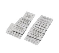 12/14/20pcs BGA Memory Stencil Set with Direct Heating Bracket for DDR1-DDR5 NAND Chips, Stainless Steel Soldering Mesh for Reballing and Heat Application 20PCS