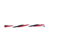 12/15/40/50/60/80/100m PTFE Copper Wire 24AWG Square 0.2mm Resistant Twisted Pair 2pins Electronic Signal Cable(Red Black White,100M)