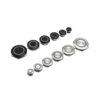 12/16/19/22/25/28/30mm Short Stroke Waterproof Metal Push Button Switch Power Led Light Momentary 5V 12V 24V 220V Red Blue IDGTTLDF(White Led,22MM_12-24V)