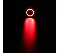 12/16/19/22mm Waterproof Metal Push Button Switch LED Light Momentary Latching Car Engine Power Switch 5V 12V 24V 220V Red Blue IDGTTLDF(Red ring,FIXED SELF-LOCKING_9-30V(12V)_22MM)