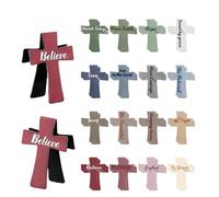 12/16/24pcs Magnetic Cross Bookmarks Gifts for Bible Study Readers Teachers with Inspiration Sayings Bookmarks Waterproof