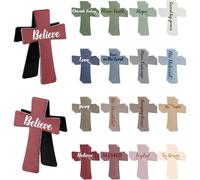 12/16/24Pcs Magnetic Cross Bookmarks, Magnetic Cross Bookmarks Gifts for Bible Study, Readers, Teachers, Students (C-16PCS)
