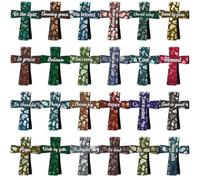 12/16/24Pcs Magnetic Cross Bookmarks, Magnetic Cross Bookmarks Gifts for Bible Study, Readers, Teachers, Students (D-24pcs)