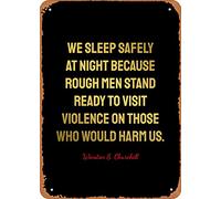 12 * 16inches Winston Churchill Quotes Winston Churchill Quotes Retro Vintage Decorative Metal Tin Sign